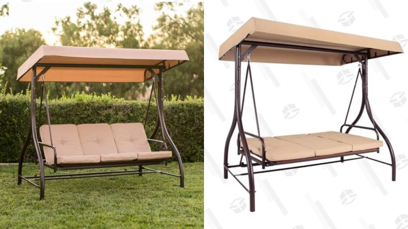Best Choice Products Covered Bench Swing | $120 | Best Choice Products | Promo code HEAVYDUTYSWING